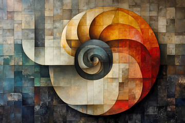 Obraz premium Art that follows the golden ratio