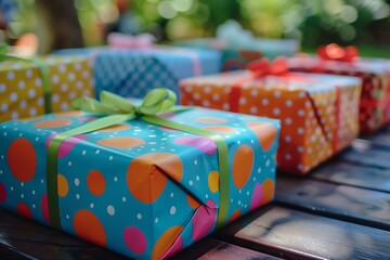 colorful gift boxes