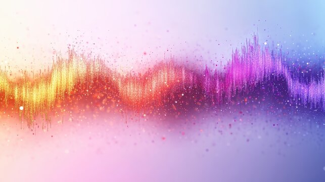 Vibrant sound waves animation digital art abstract background modern colorful visuals