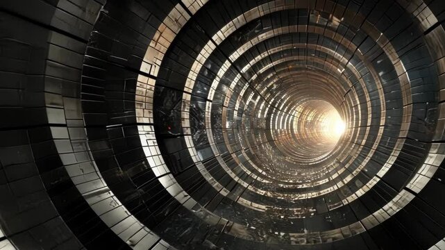 The tunnel is a controlled chaos with precise calculations and calculations guiding the movements of the particles.