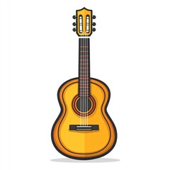 Obraz premium Classic acoustic guitar illustration. (4)