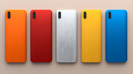 3D Phone Backs Illustration