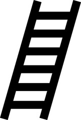 Stairs realistic icon . Architectural object staircase up steps black flat vector isolated on transparent background. Modern templates interior staircase architecture direction.