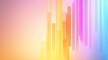 Fototapeta premium Abstract Gradient Background with Vertical Color Stripes in Soft Pastel Hues for Modern Design and Creative Projects