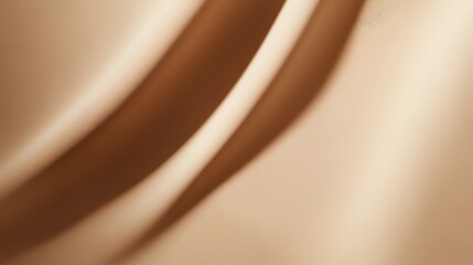 Abstract Beige Fabric Draped Softly Showing Texture