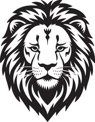 lion face vector silhouette