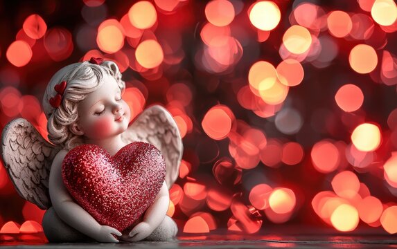 Saint Valentines Day cupidone background