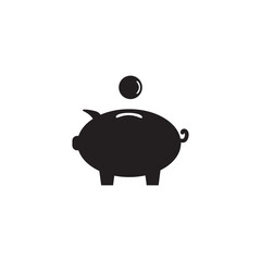 Piggy bank icon, finance icon, business icon, vector illustration