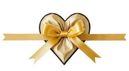 stunning heart-shaped gold ribbon for romantic gift wrap
