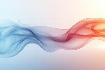 Abstract Blue and Orange Wave Background