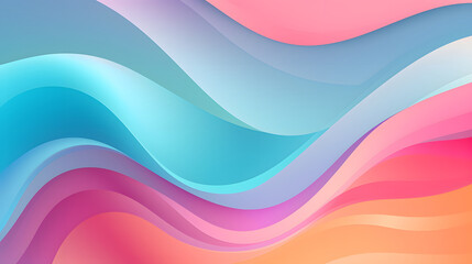 Digital retro colorful waves abstract background