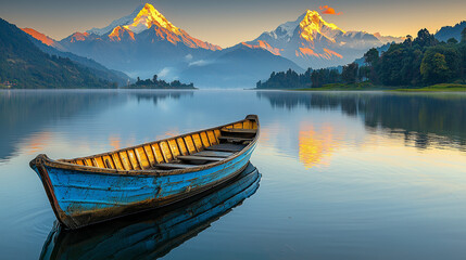 sunset over the mountains