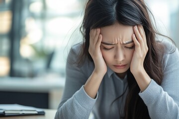 stressed woman consultation a psychologist about mental health problem, Generative AI