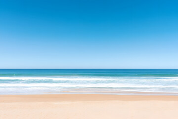 Obraz premium Tranquil ocean waves serene beach landscape photography coastal environment aerial view natural beauty