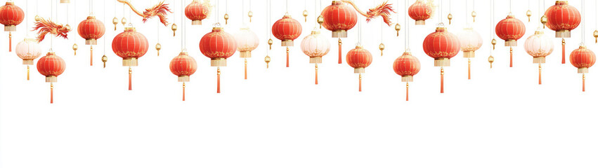 elegant background for chinese new year with ornament culture chinese, lantern.