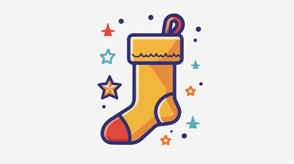 Christmas Stocking Icon for Festive Designs and Holiday Projects