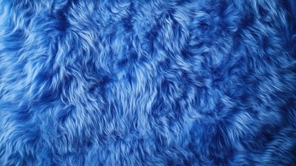 Fototapeta premium top view on blue wool carpet surface, texture background 