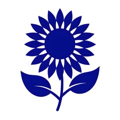 blue and yellow flower