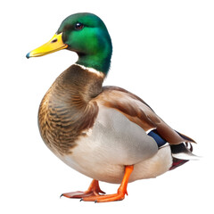 Obraz premium Mallard duck isolated on transparent background