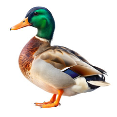 Obraz premium Mallard duck isolated on transparent background