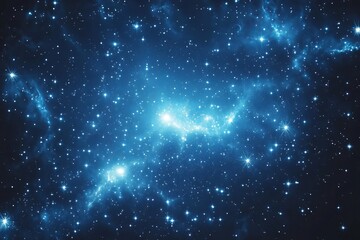 Hopeful Starry Night Illuminating the Cosmos