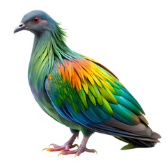 Fototapeta premium Nicobar pigeon isolated on transparent background