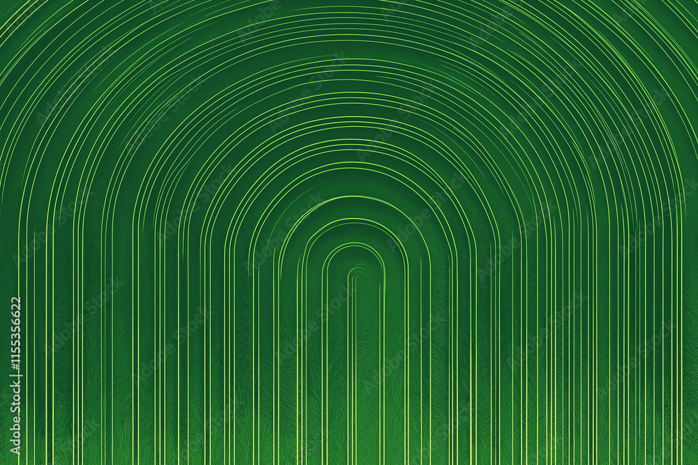 Aufkleber A minimalist arc pattern in soft greens and blues, fading into the background