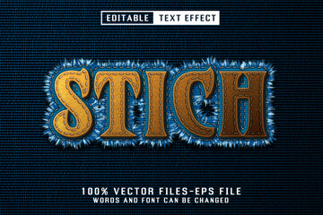 Stich 3d Text - Editable Text Effect