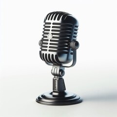 16 Retro Style Microphone A classic retro style microphone with