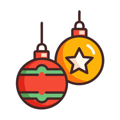 Christmas decoration icon design