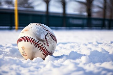 83 modified baseball played in snowy conditions with adapted rul