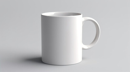 White ceramic mug Generative AI
