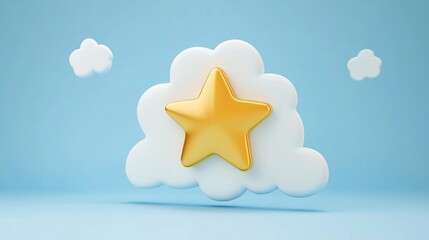 Exceptional Service Enhancement with Gold Star on Speech Bubble - obrazy, fototapety, plakaty