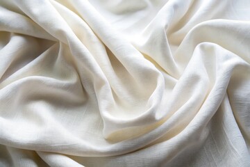 Obraz premium White Fabric Food Photography Background, Clean Minimalist Food Styling, Textured Linen Backdrop, Culinary Image, High-Resolution Food Photo