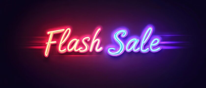 Flash Sale Neon Sign: Limited Time Offer!