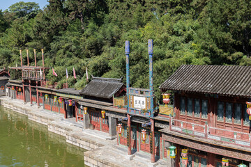 Obraz premium Suzhou Street, Summer Palace, Beijing, China