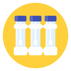 Nasal swab tests line icon