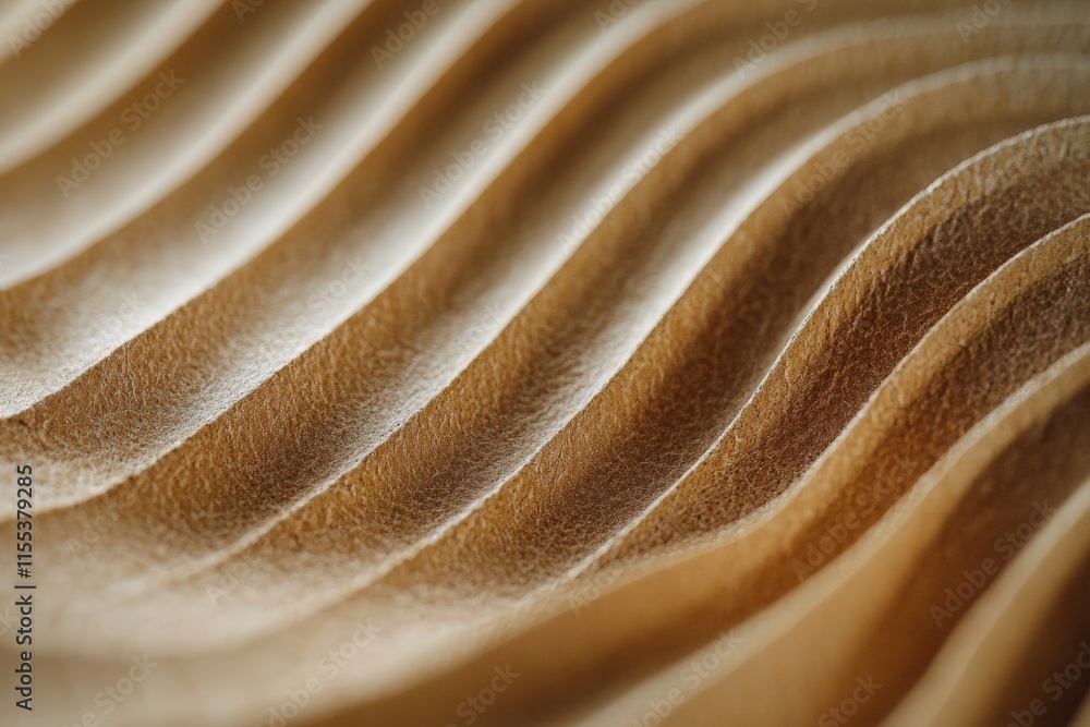 Poster This image showcases a smooth ripple effect with soft brown hues, creating a calm and flowing abstract design reminiscent of nature's gentle rhythmic patterns.