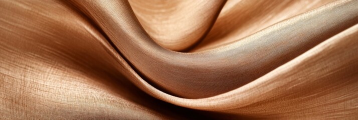 Obraz premium Close-up of Linen Fabric Texture and Flow, Highlighting Softness Against the Skin
