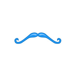 mustache movember vector icon