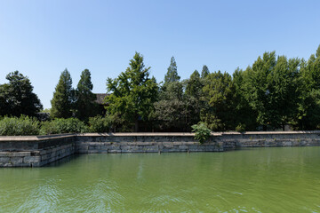 Lake view of Yingxu Building, Summer Palace, Beijing, China