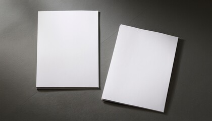 two a4 deckled edge paper mockup