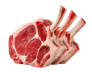 beef with big bone, piece of beef shank steak meat, cutout png
