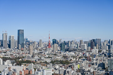 Obraz premium 東京の都市風景