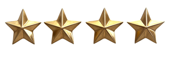 Fototapeta premium Golden Star Ratings for Product Reviews