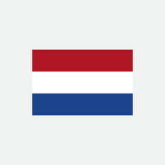 Flag of Netherlands, Netherlands state symbol. Dutch flag