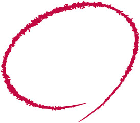 Red Oval Doodle

