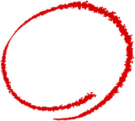Red Oval Doodle