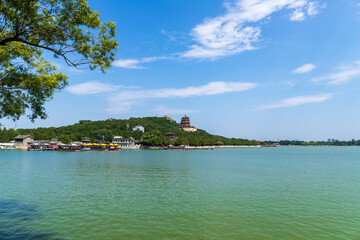 Kunming Lake and Foxiang Pavilion, Summer Palace, Beijing, China