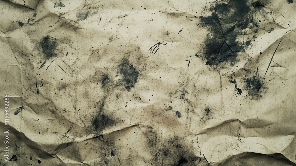 Poster textured vintage paper background with abstract stains and wrinkles creating a unique artistic desig